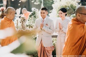 ชุดไทยเจ้าสาว ชุดไทยจักรพรรดิ์ เช่าที่แบมบี้ เวดดิ้ง ห้วยขวาง